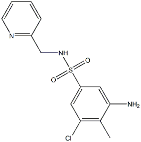 3-amino-5-chloro-4-methyl-N-(pyridin-2-ylmethyl)benzene-1-sulfonamide|