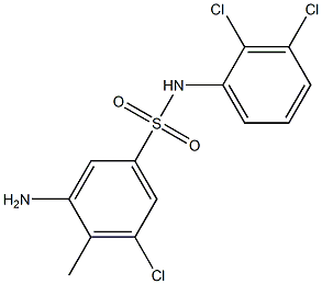 3-amino-5-chloro-N-(2,3-dichlorophenyl)-4-methylbenzene-1-sulfonamide|