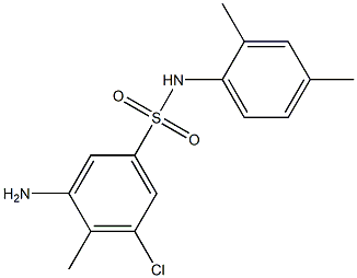 3-amino-5-chloro-N-(2,4-dimethylphenyl)-4-methylbenzene-1-sulfonamide