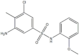 3-amino-5-chloro-N-(2-methoxyphenyl)-4-methylbenzene-1-sulfonamide