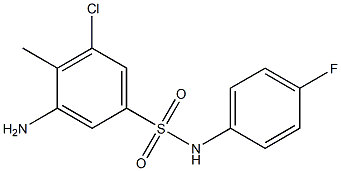 3-amino-5-chloro-N-(4-fluorophenyl)-4-methylbenzene-1-sulfonamide