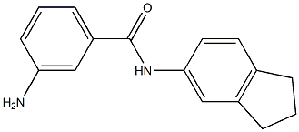 3-amino-N-(2,3-dihydro-1H-inden-5-yl)benzamide Structure