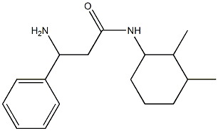 3-amino-N-(2,3-dimethylcyclohexyl)-3-phenylpropanamide Structure