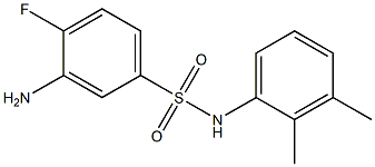 3-amino-N-(2,3-dimethylphenyl)-4-fluorobenzene-1-sulfonamide 结构式