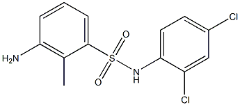 3-amino-N-(2,4-dichlorophenyl)-2-methylbenzene-1-sulfonamide 结构式