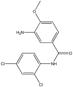 3-amino-N-(2,4-dichlorophenyl)-4-methoxybenzamide,,结构式