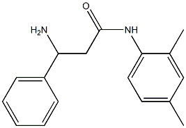 3-amino-N-(2,4-dimethylphenyl)-3-phenylpropanamide Struktur