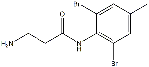 3-amino-N-(2,6-dibromo-4-methylphenyl)propanamide Structure