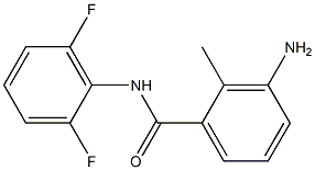 3-amino-N-(2,6-difluorophenyl)-2-methylbenzamide 化学構造式
