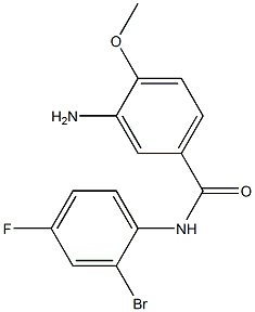 3-amino-N-(2-bromo-4-fluorophenyl)-4-methoxybenzamide Structure