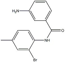 3-amino-N-(2-bromo-4-methylphenyl)benzamide 结构式