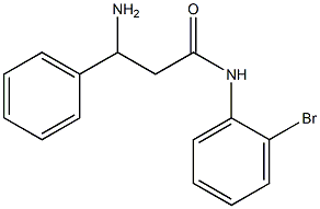 3-amino-N-(2-bromophenyl)-3-phenylpropanamide 结构式