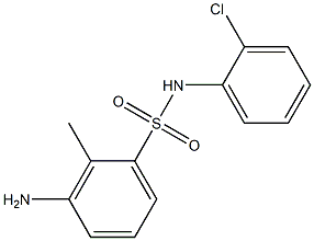 3-amino-N-(2-chlorophenyl)-2-methylbenzene-1-sulfonamide Struktur