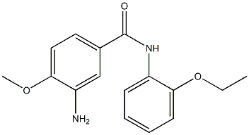 3-amino-N-(2-ethoxyphenyl)-4-methoxybenzamide Struktur