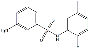 3-amino-N-(2-fluoro-5-methylphenyl)-2-methylbenzene-1-sulfonamide