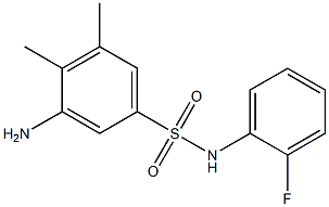 3-amino-N-(2-fluorophenyl)-4,5-dimethylbenzene-1-sulfonamide Structure