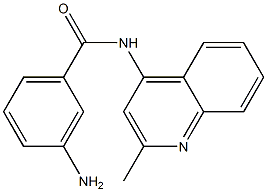 3-amino-N-(2-methylquinolin-4-yl)benzamide,,结构式