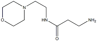 3-amino-N-(2-morpholin-4-ylethyl)propanamide Structure