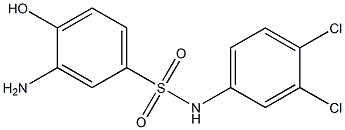 3-amino-N-(3,4-dichlorophenyl)-4-hydroxybenzene-1-sulfonamide,,结构式