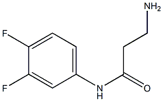 3-amino-N-(3,4-difluorophenyl)propanamide,,结构式