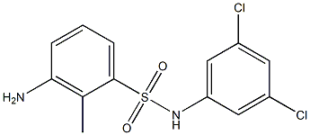 3-amino-N-(3,5-dichlorophenyl)-2-methylbenzene-1-sulfonamide Structure