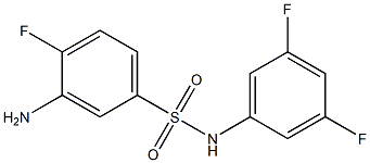 3-amino-N-(3,5-difluorophenyl)-4-fluorobenzene-1-sulfonamide