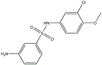 3-amino-N-(3-chloro-4-methoxyphenyl)benzene-1-sulfonamide