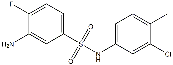 3-amino-N-(3-chloro-4-methylphenyl)-4-fluorobenzene-1-sulfonamide|
