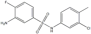  3-amino-N-(3-chloro-4-methylphenyl)-4-fluorobenzene-1-sulfonamide