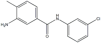 3-amino-N-(3-chlorophenyl)-4-methylbenzamide 结构式