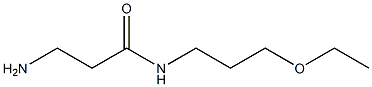 3-amino-N-(3-ethoxypropyl)propanamide Structure