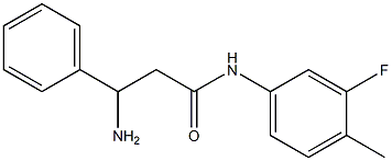  3-amino-N-(3-fluoro-4-methylphenyl)-3-phenylpropanamide