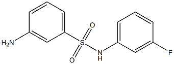 3-amino-N-(3-fluorophenyl)benzenesulfonamide Structure