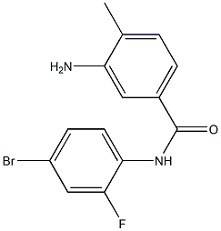 3-amino-N-(4-bromo-2-fluorophenyl)-4-methylbenzamide 化学構造式