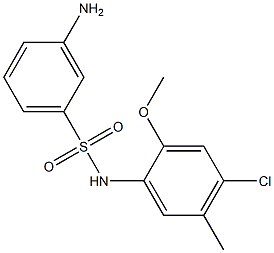  3-amino-N-(4-chloro-2-methoxy-5-methylphenyl)benzene-1-sulfonamide