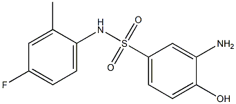 3-amino-N-(4-fluoro-2-methylphenyl)-4-hydroxybenzene-1-sulfonamide