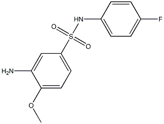 3-amino-N-(4-fluorophenyl)-4-methoxybenzene-1-sulfonamide