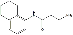 3-amino-N-(5,6,7,8-tetrahydronaphthalen-1-yl)propanamide 结构式
