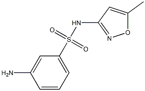 3-amino-N-(5-methylisoxazol-3-yl)benzenesulfonamide Structure