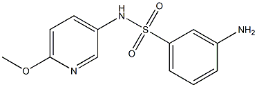  3-amino-N-(6-methoxypyridin-3-yl)benzenesulfonamide