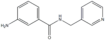 3-amino-N-(pyridin-3-ylmethyl)benzamide 结构式