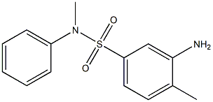 3-amino-N,4-dimethyl-N-phenylbenzene-1-sulfonamide,,结构式