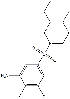 3-amino-N,N-dibutyl-5-chloro-4-methylbenzene-1-sulfonamide