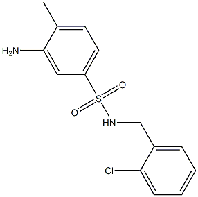 3-amino-N-[(2-chlorophenyl)methyl]-4-methylbenzene-1-sulfonamide Structure
