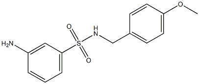 3-amino-N-[(4-methoxyphenyl)methyl]benzene-1-sulfonamide