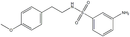 3-amino-N-[2-(4-methoxyphenyl)ethyl]benzene-1-sulfonamide Structure