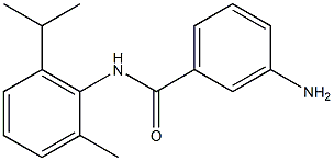 3-amino-N-[2-methyl-6-(propan-2-yl)phenyl]benzamide,,结构式