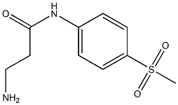  3-amino-N-[4-(methylsulfonyl)phenyl]propanamide