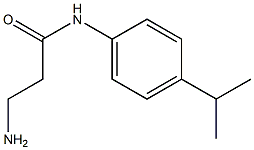 3-amino-N-[4-(propan-2-yl)phenyl]propanamide,,结构式