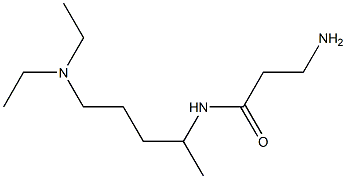 3-amino-N-[5-(diethylamino)pentan-2-yl]propanamide,,结构式